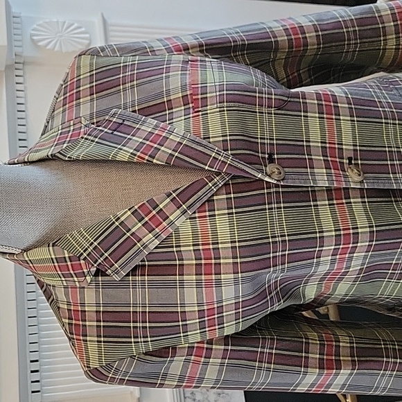 Vtg Polo Ralph Lauren Madras Blazer - Picture 3 of 11